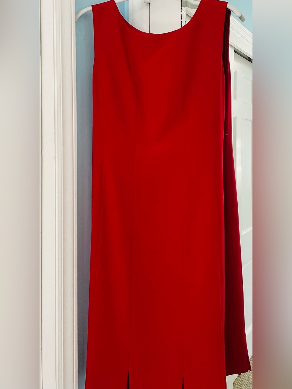 Kasper Red Maxi A-Line Dress